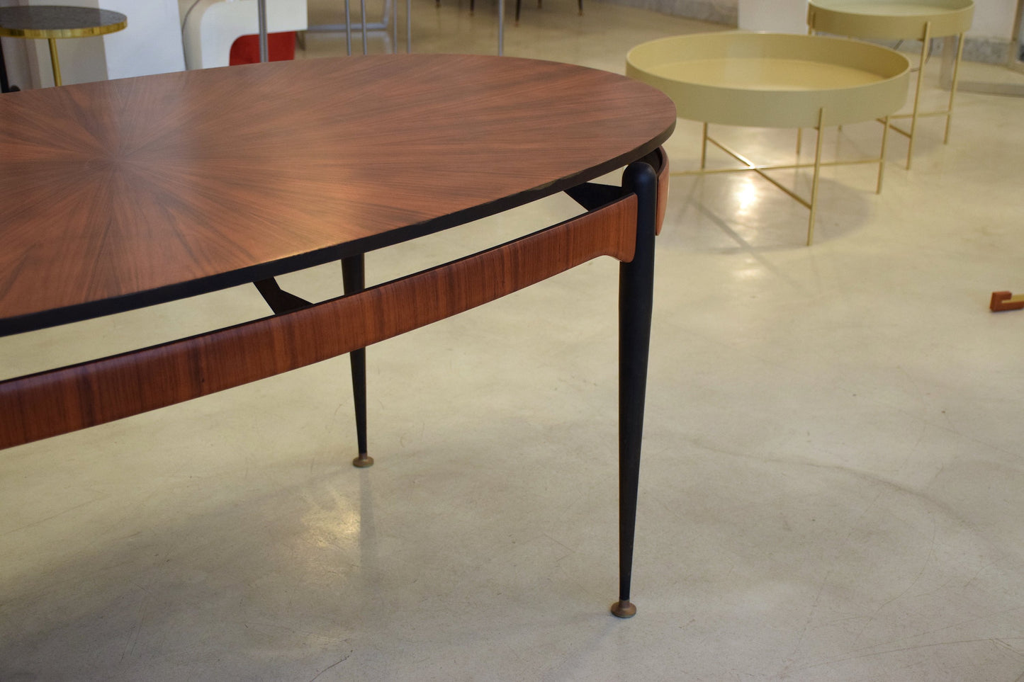 Italian Vintage Oval Rosewood Dining Table, 1950's - Spirit Gallery