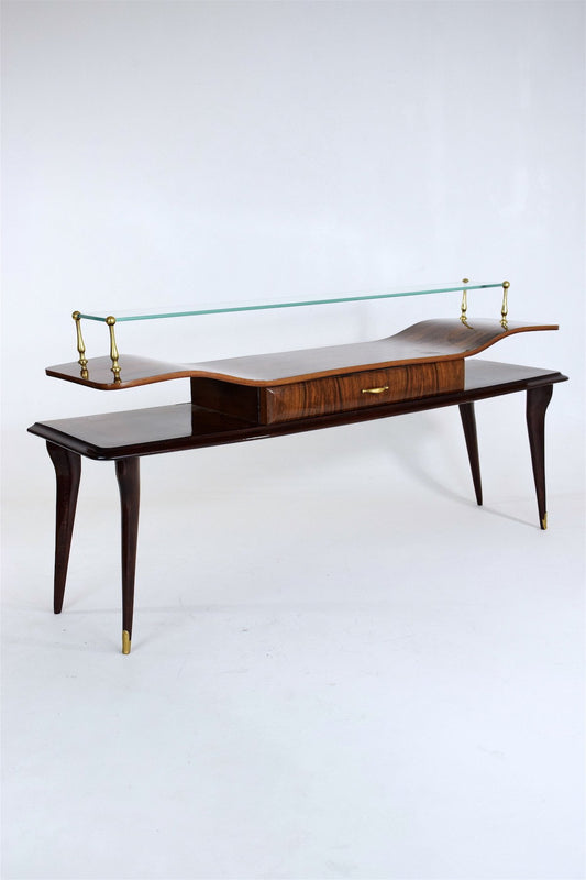 Mid-century Rosewood Console, Italy, 1950's - Spirit Gallery