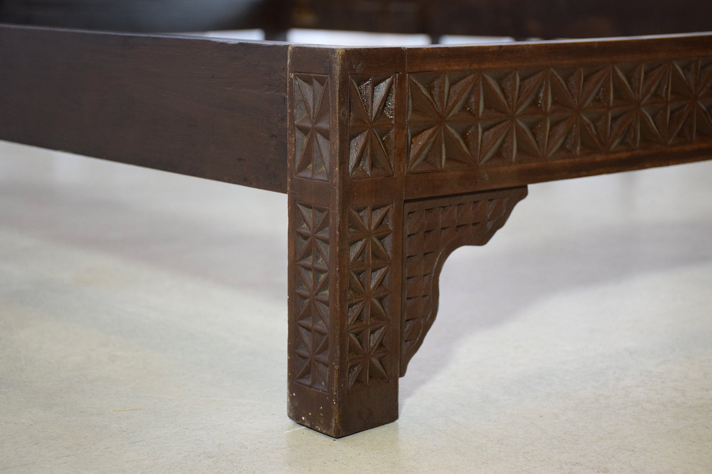 Moorish Vintage Sculpted Bed and Nightstands, 1930's - Spirit Gallery