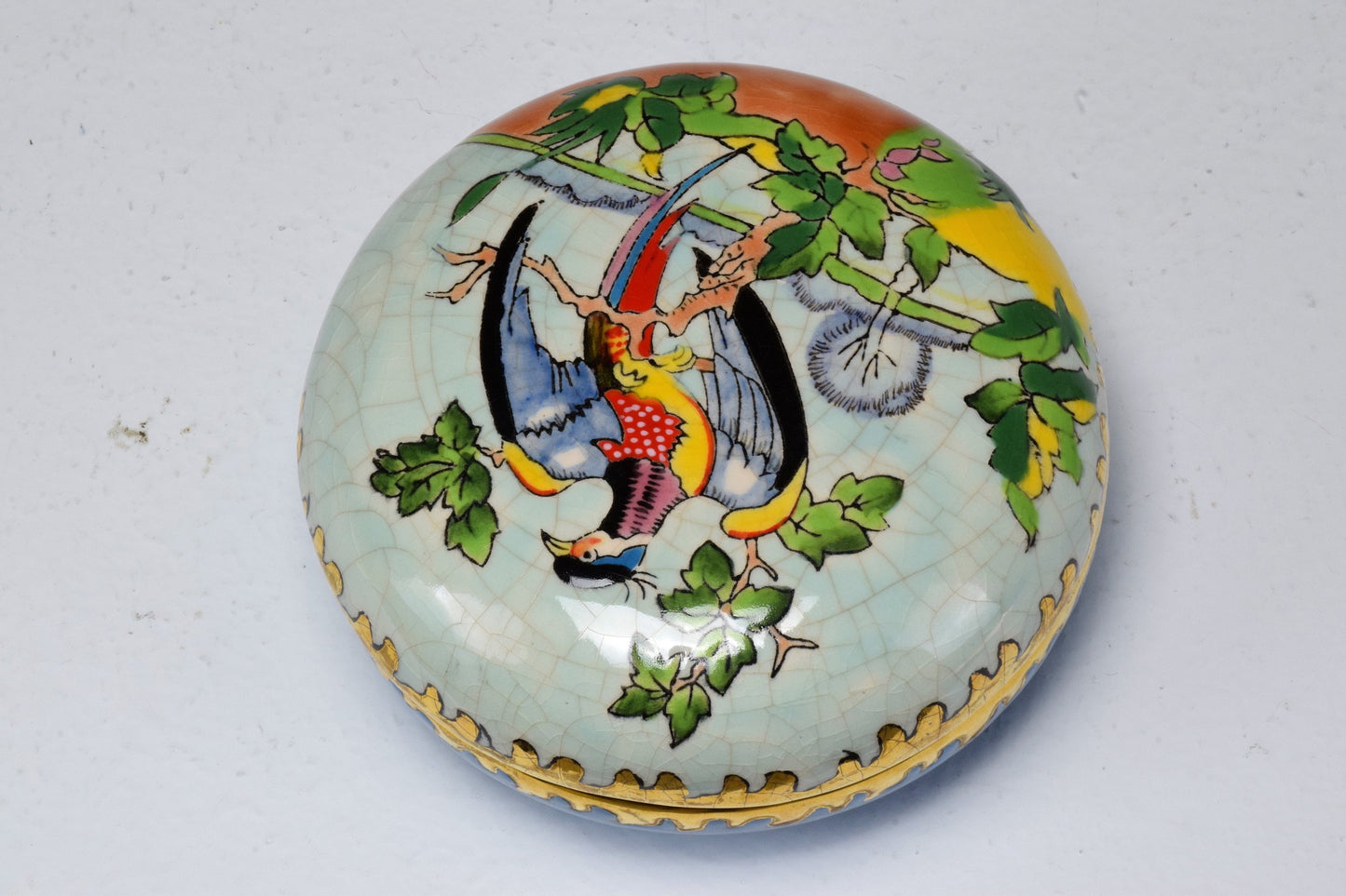 Pair of 20th Century French Trinket or Jewelery Longwy Boxes - Spirit Gallery
