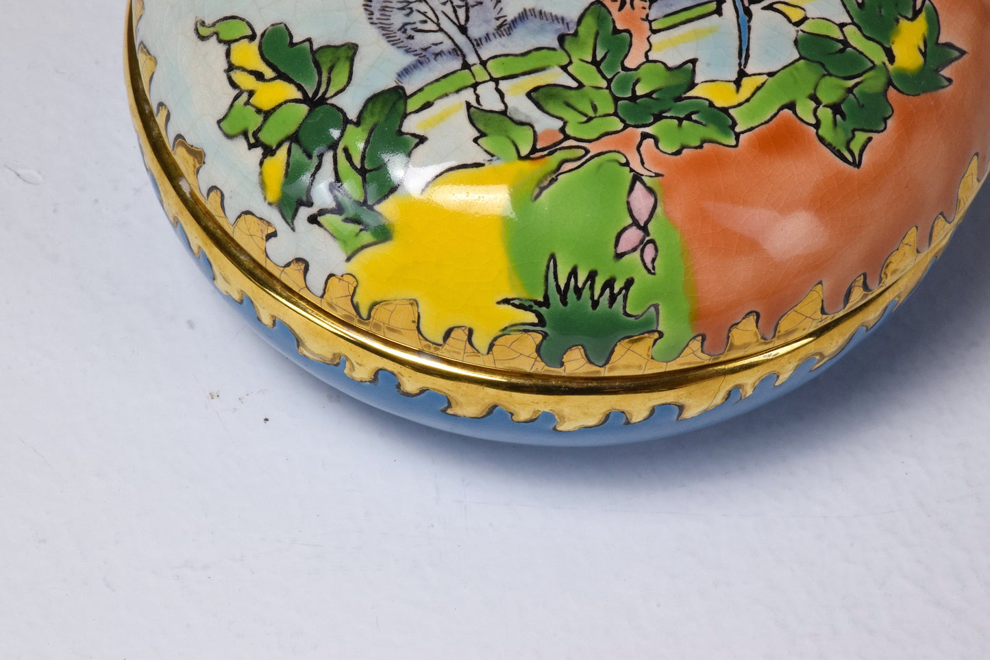 Pair of 20th Century French Trinket or Jewelery Longwy Boxes - Spirit Gallery