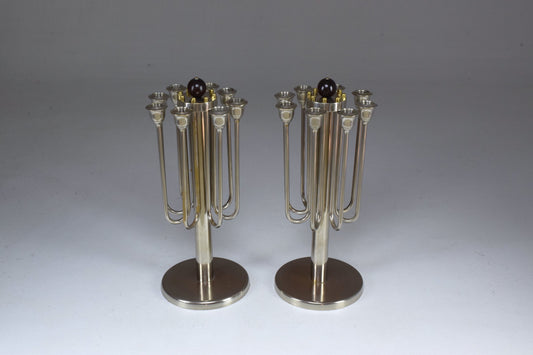 Pair of French Art Deco Candleholders, 1930s - Spirit Gallery