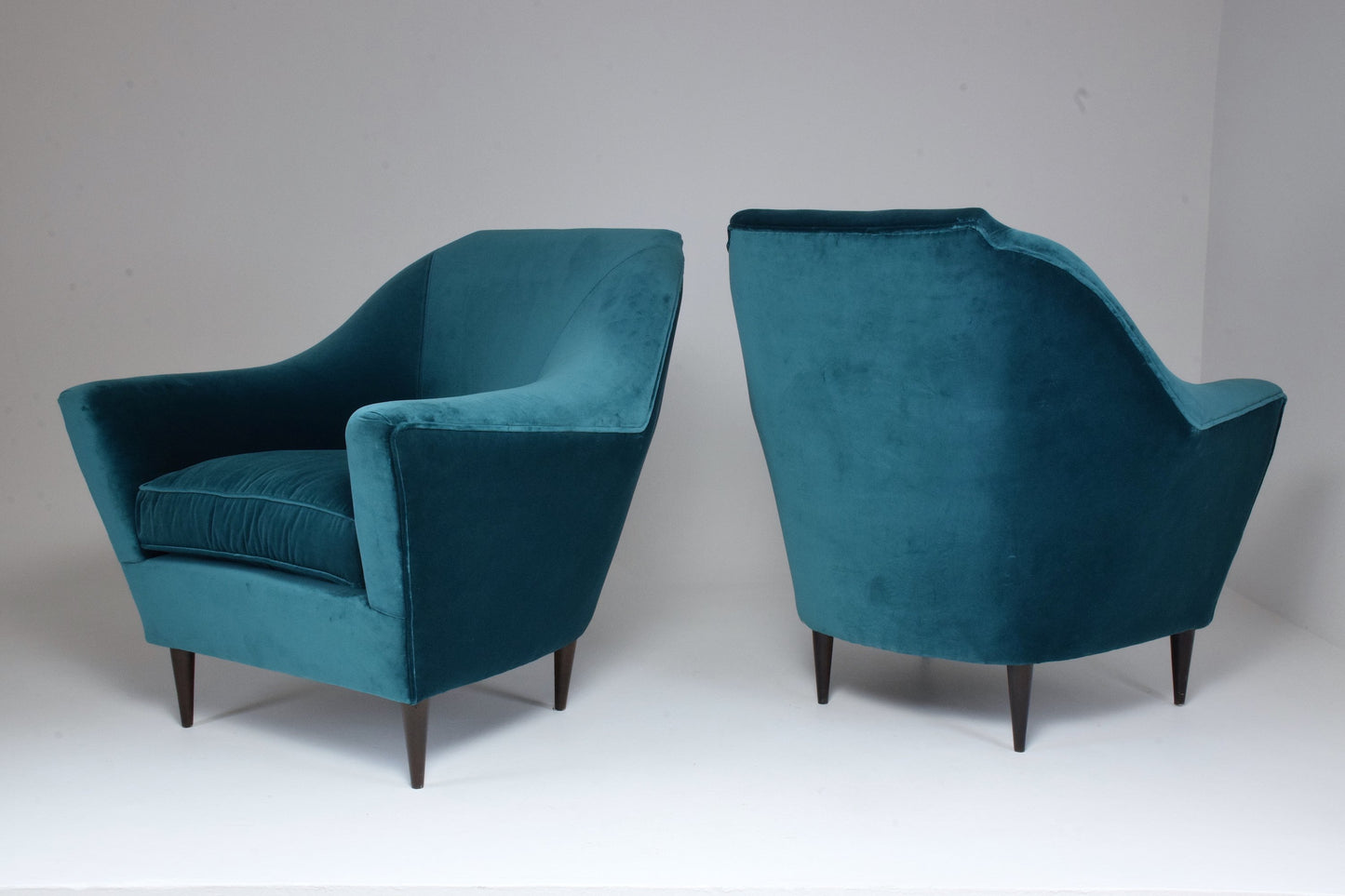 Pair of Italian 20th Century Armchairs by Ico Parisi, 1950s - Spirit Gallery