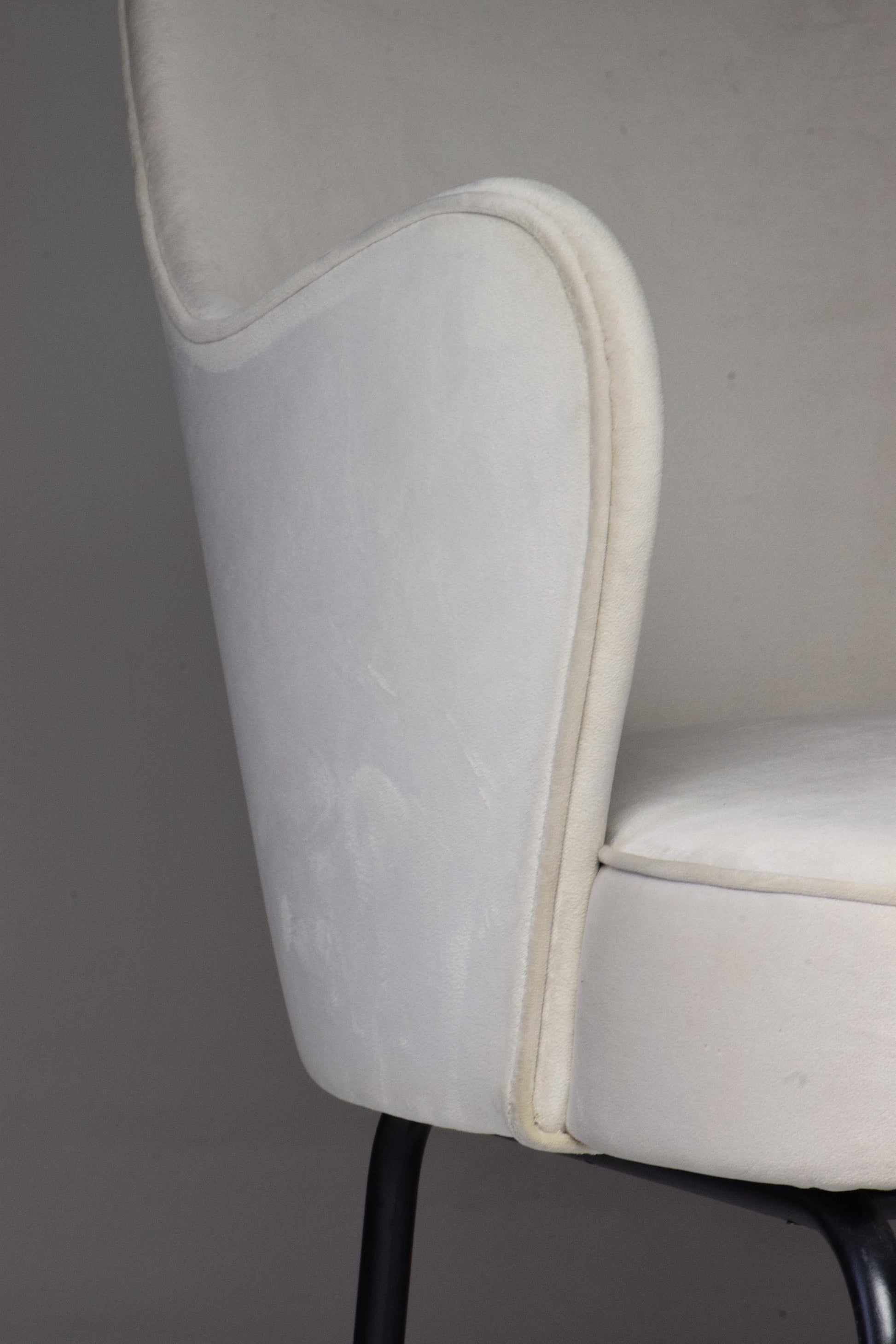 Pair of Italian Vintage Curved Armchairs, 1950's - Spirit Gallery