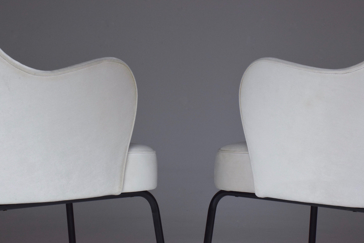 Pair of Italian Vintage Curved Armchairs, 1950's - Spirit Gallery