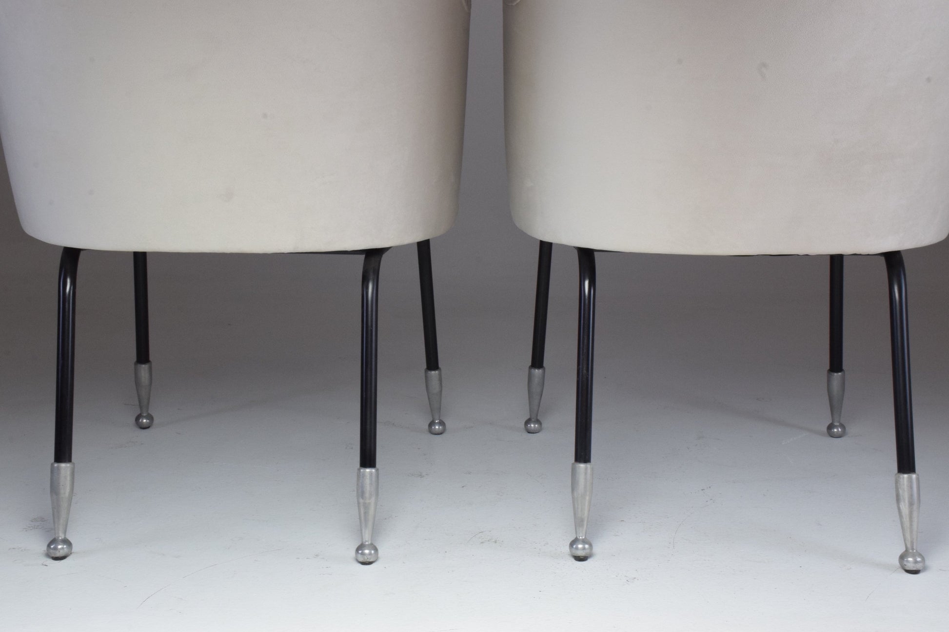 Pair of Italian Vintage Curved Armchairs, 1950's - Spirit Gallery