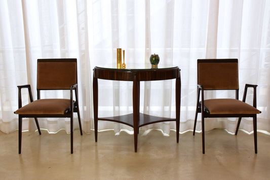 Pair of Mid-Century Danish Gilded Single Flower Vases by Hugo Asmussen, 1960's - Spirit Gallery