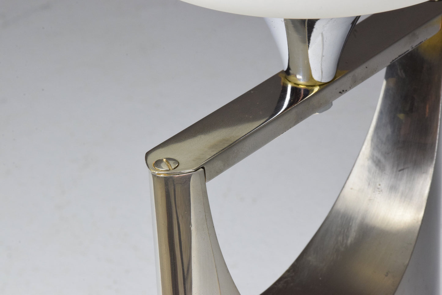 Vintage Aluminium Boulle Table Lamp, 1950-1960 - Spirit Gallery