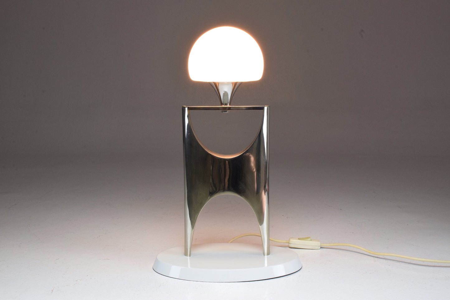 Vintage Aluminium Boulle Table Lamp, 1950-1960 - Spirit Gallery