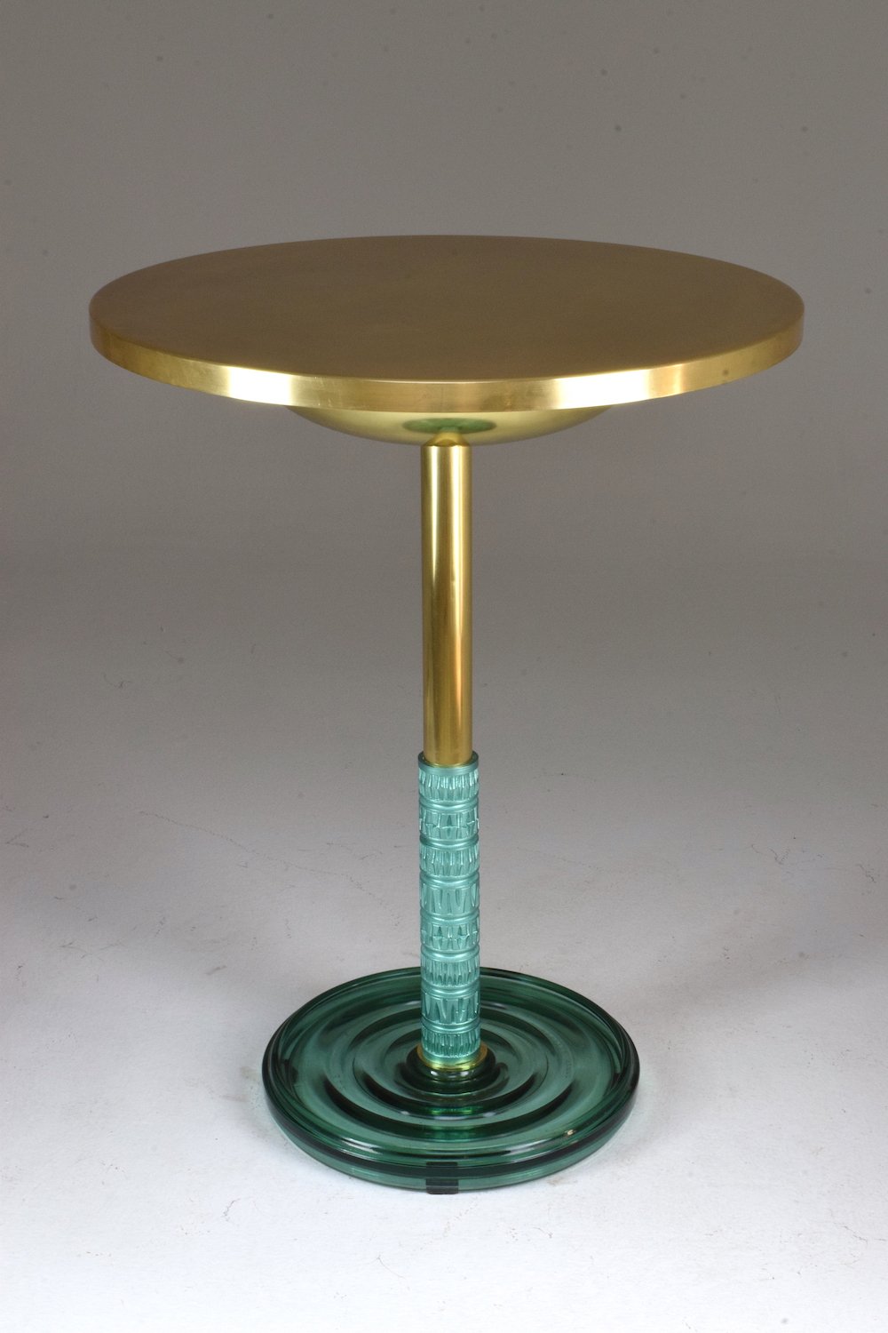 Woodcarved and brass gueridon, Confinement Collection by JAS - Spirit Gallery