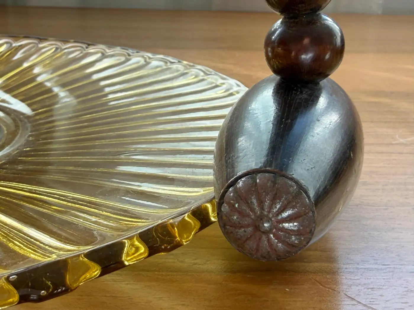 1930's French Art Deco Wooden Vintage Centerpiece