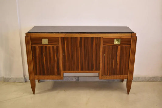 1930's French Wooden Buffet by André Sornay