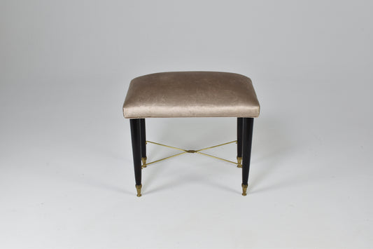 Tabouret de piano italien style Mid-Century des années 1950