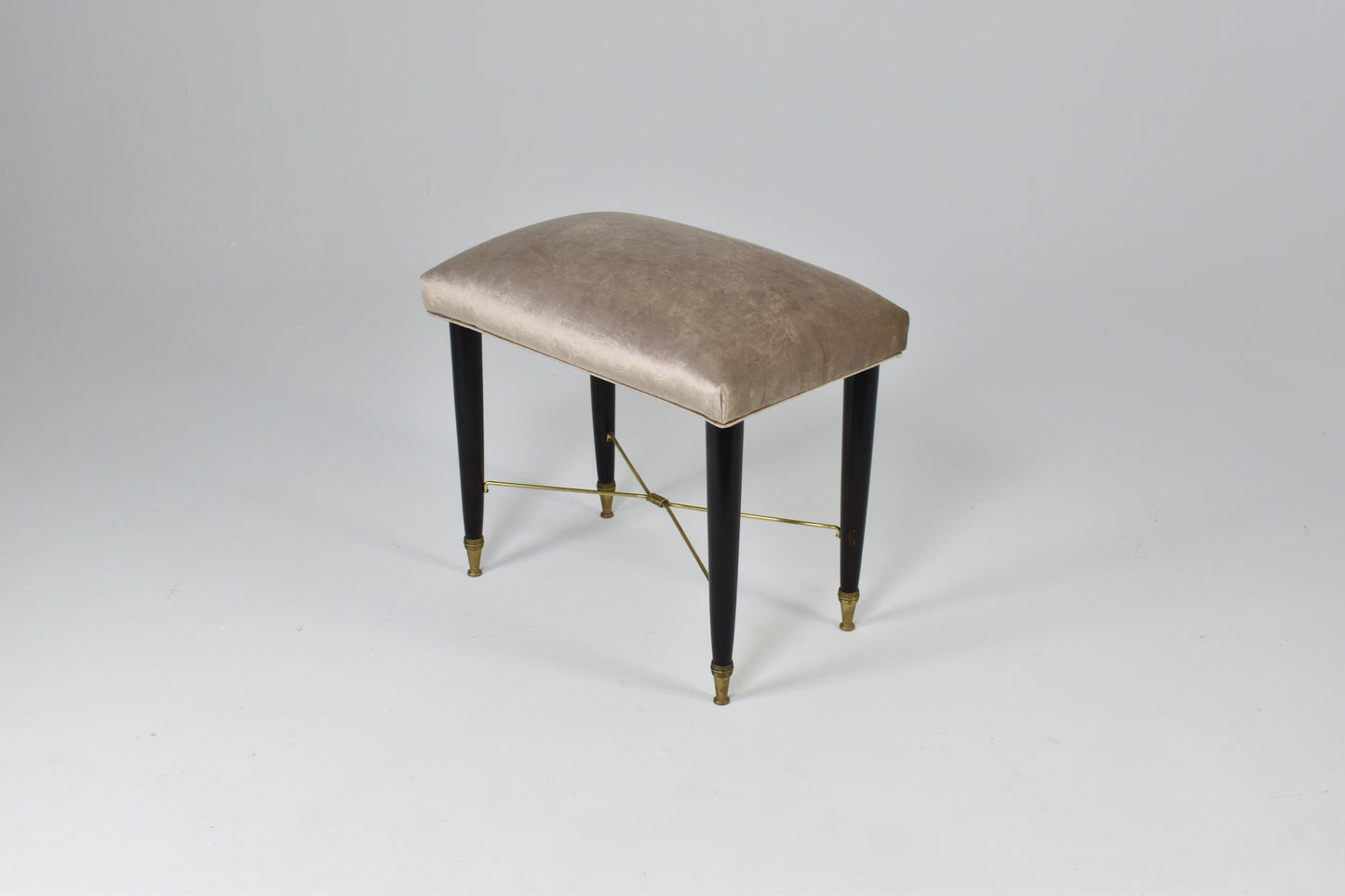 Tabouret de piano italien style Mid-Century des années 1950