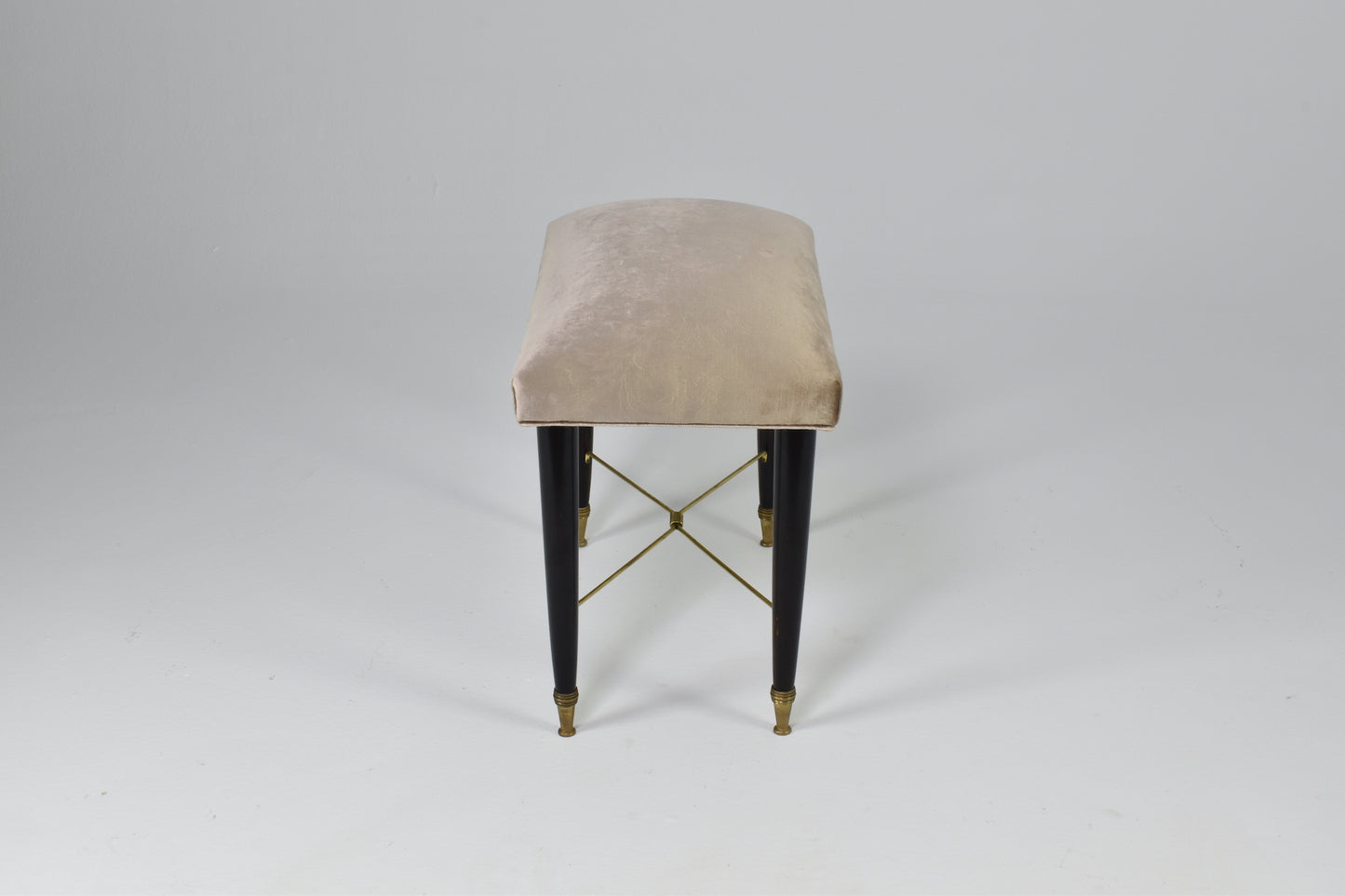 Tabouret de piano italien style Mid-Century des années 1950