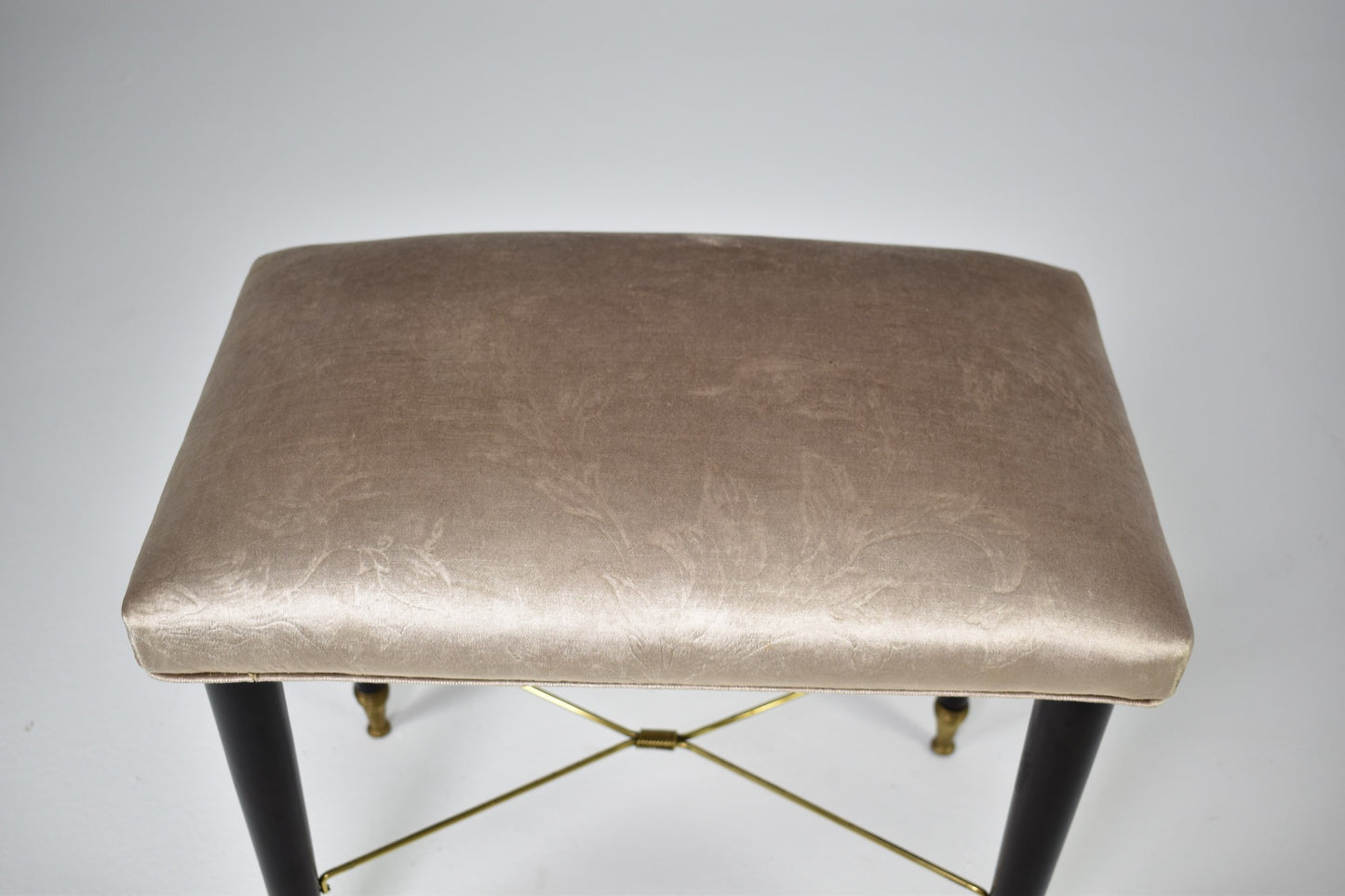 Tabouret de piano italien style Mid-Century des années 1950