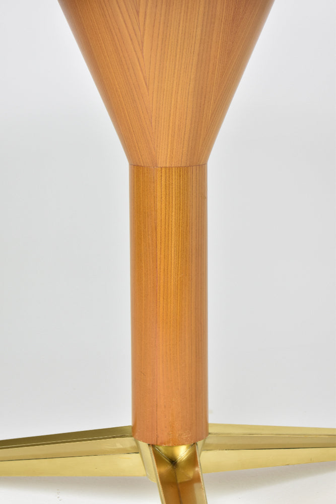 Vintage Italian Round Dining Table Attributed to Melchiorre Bega, 1950s