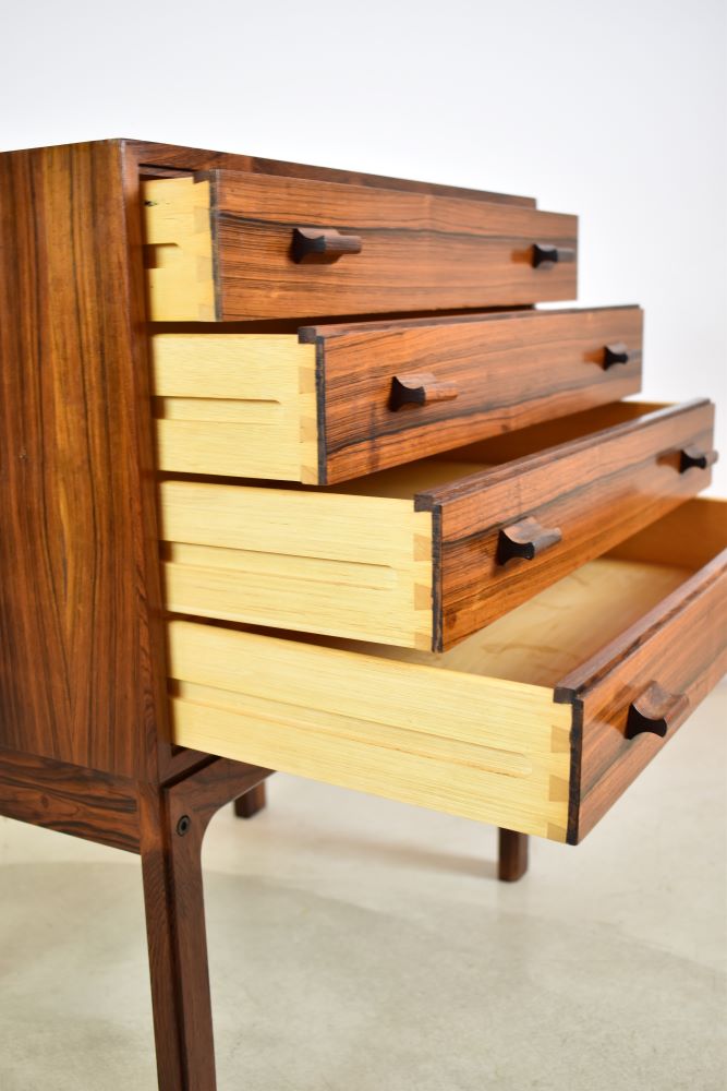 Vintage Danish Wood Chest of Drawers Attributed to Brouer Møbelfabrik, 1960s