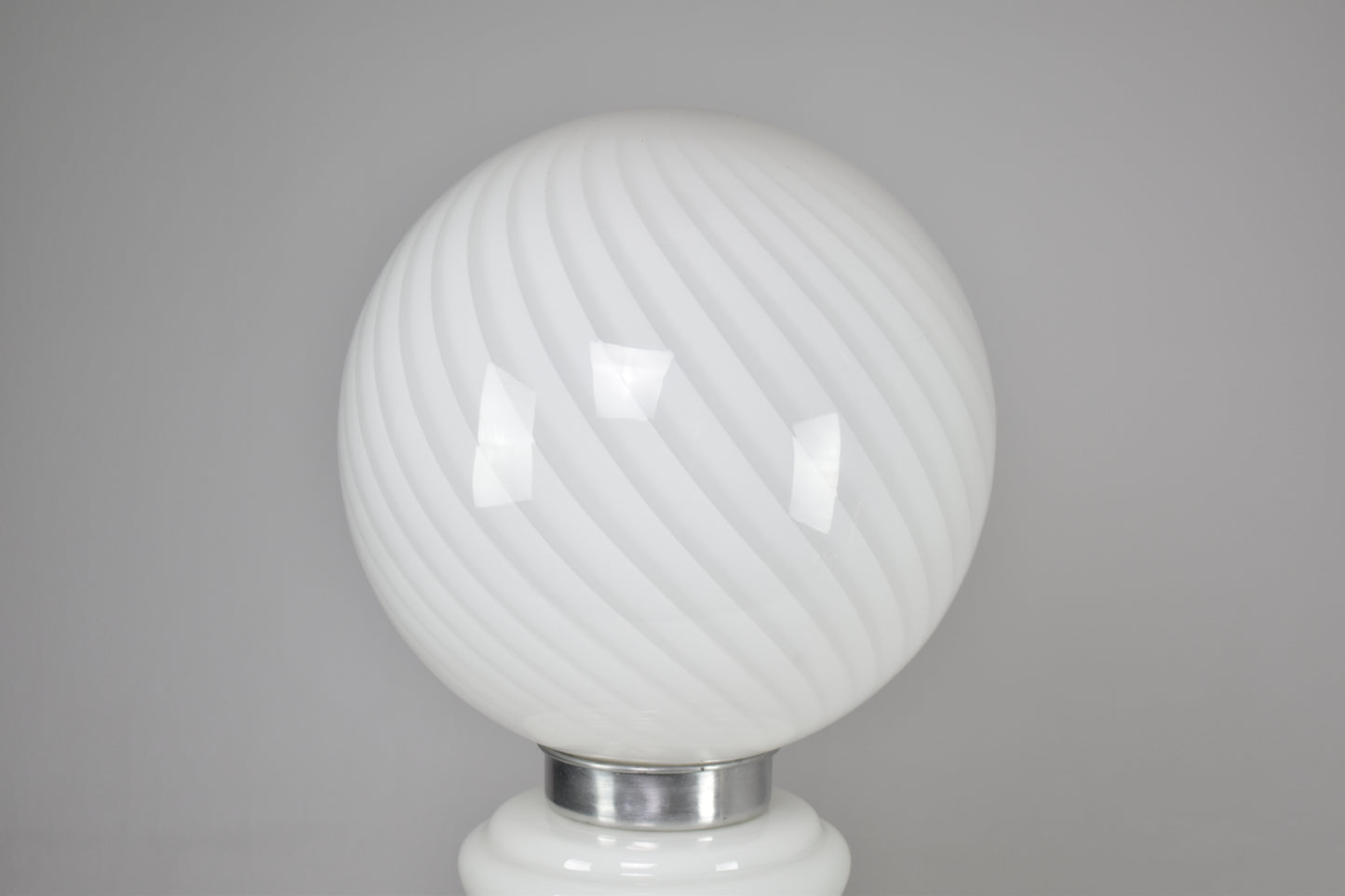 1970s Italian Murano and Chrome Floor Lamp by Carlo Nason