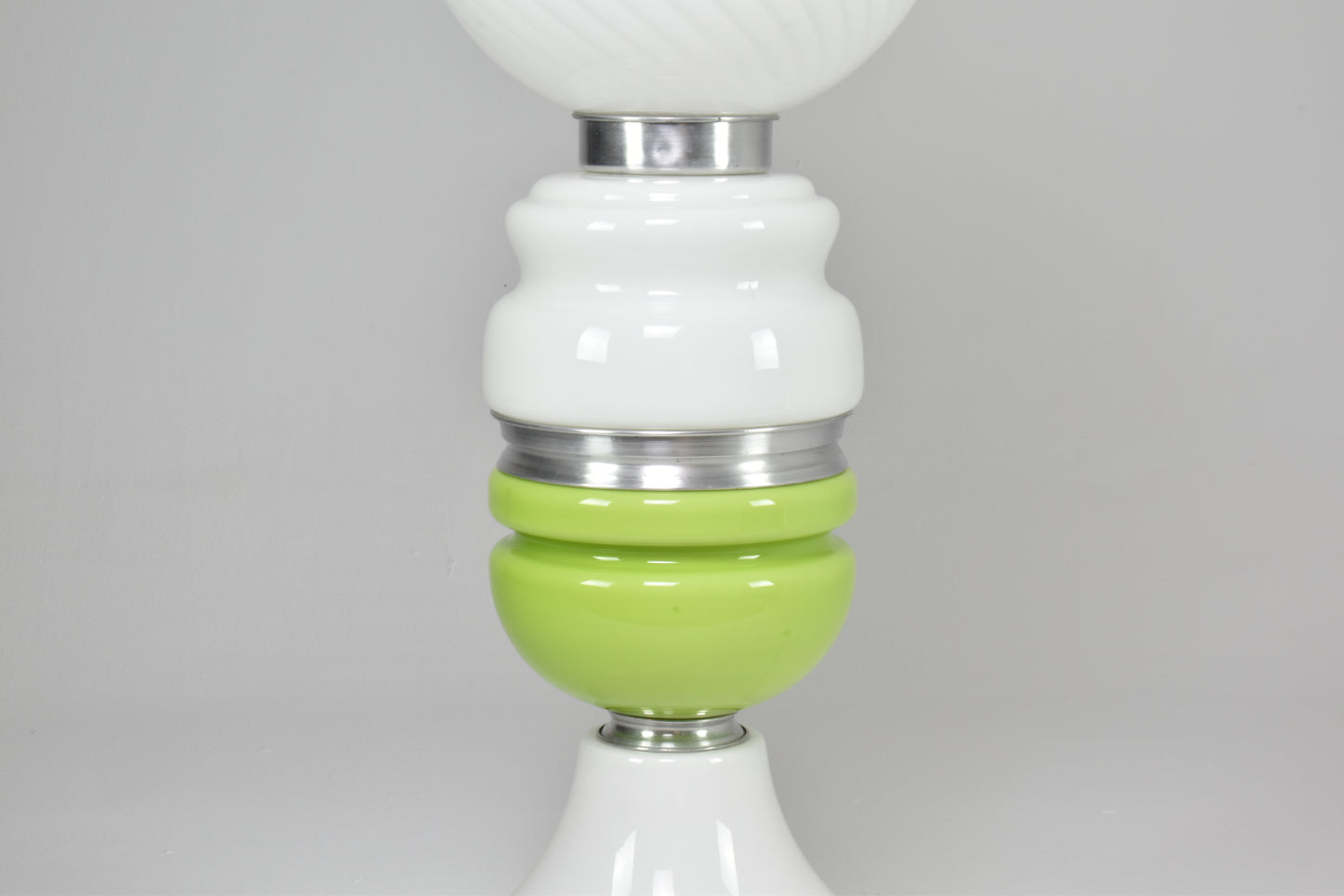 1970s Italian Murano and Chrome Floor Lamp by Carlo Nason