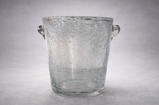 Bubbled Glass Champagne Bucket in the Style of Biot, France, circa 1960