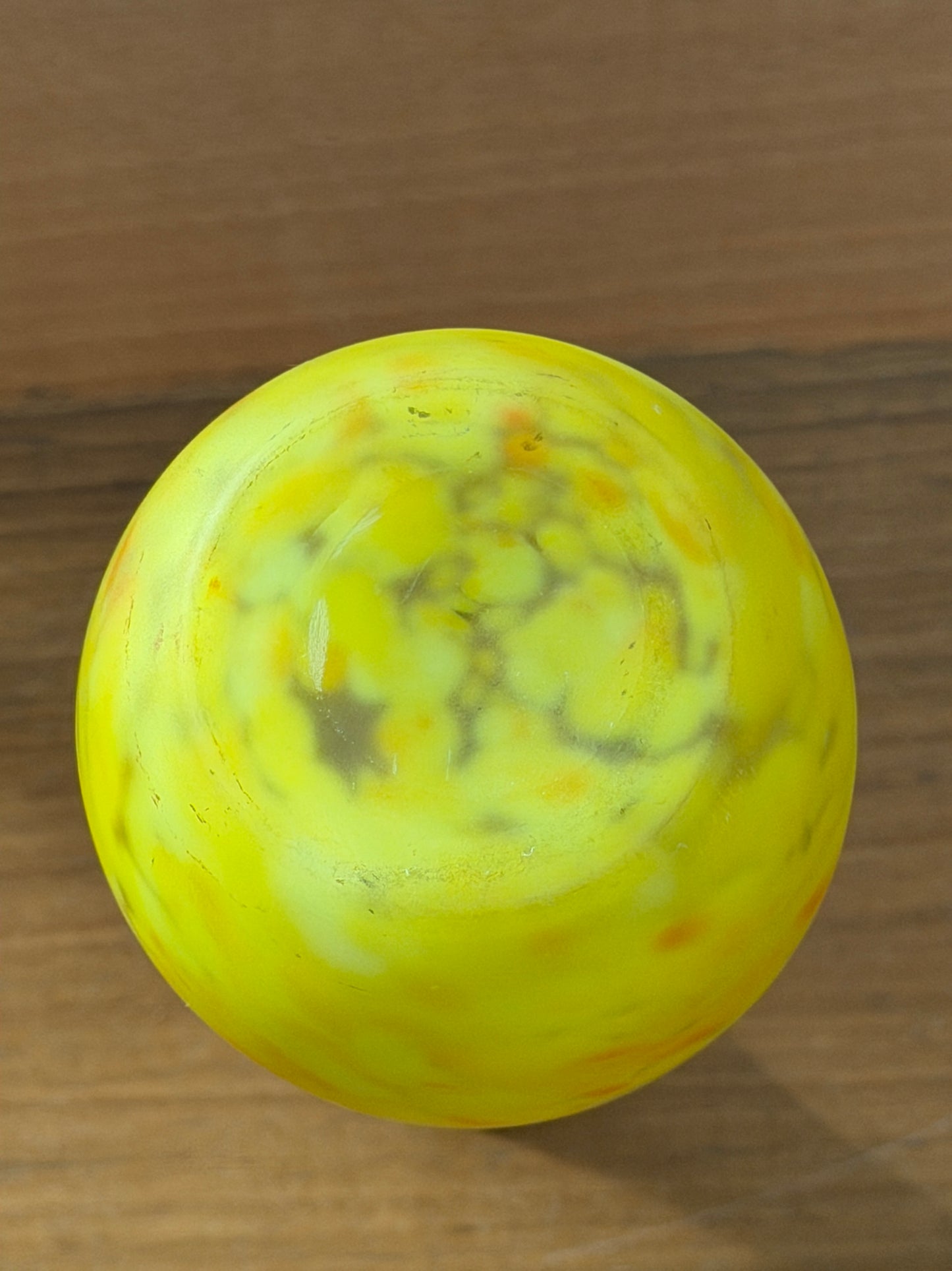 Art Nouveau Yellow Cased-Glass Bud Vase, signed Legras, France c.1900