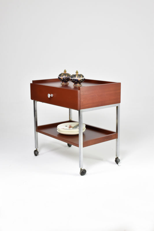 Französischer Barwagen oder Serviertisch aus den 1960er Jahren