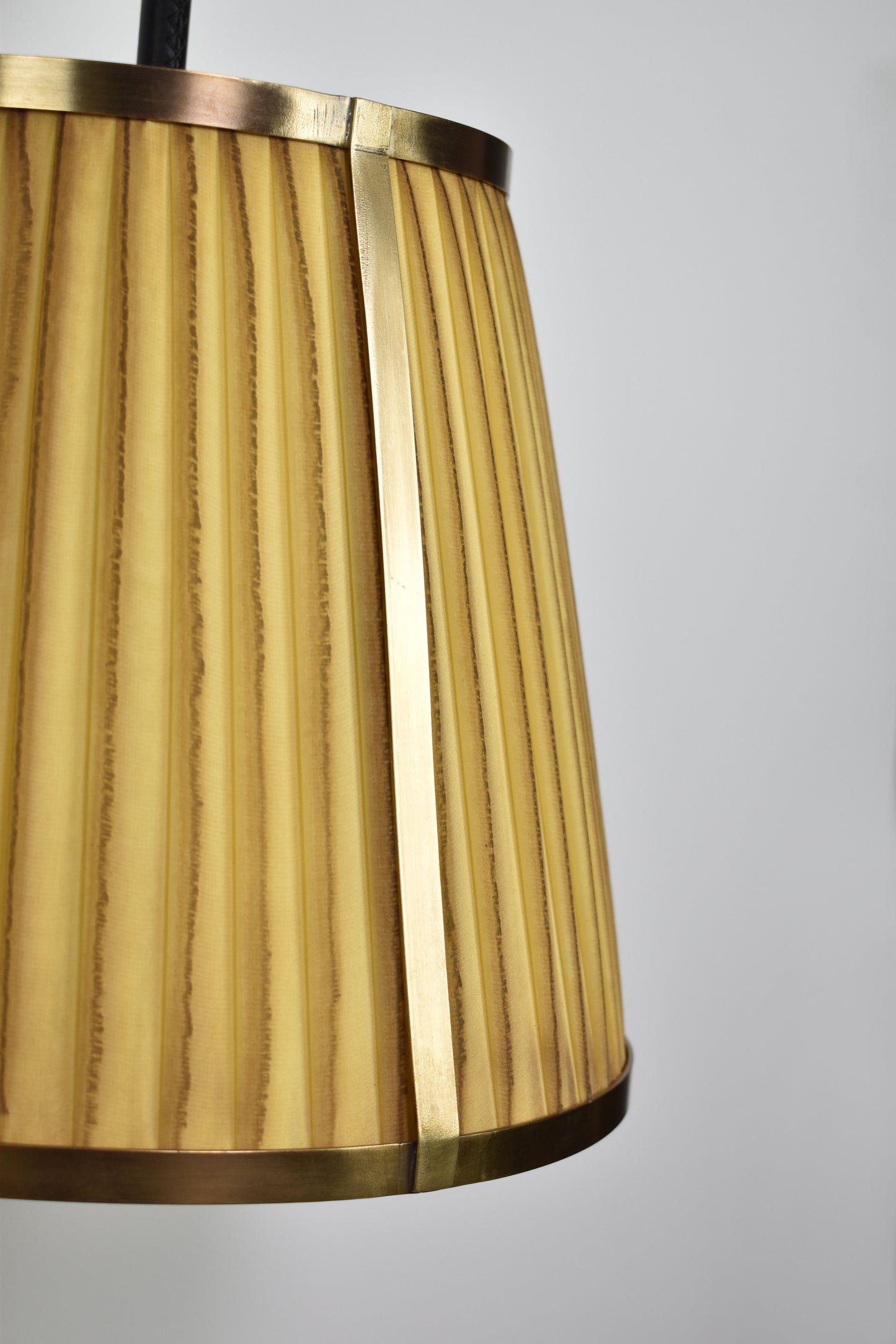 Caeli-W4 Brass and Fabric Sconce, JAS