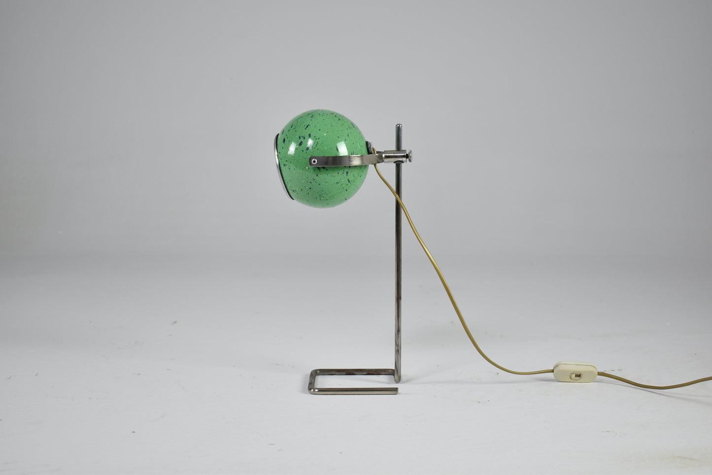 1970's Italian Speckled Eyeball Vintage Desk Lamp