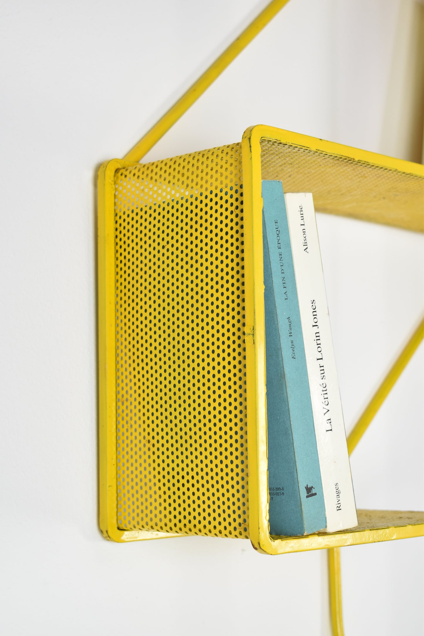 French Metal Wall Shelf "Clé de Sol" by Mathieu Matégot, 1955