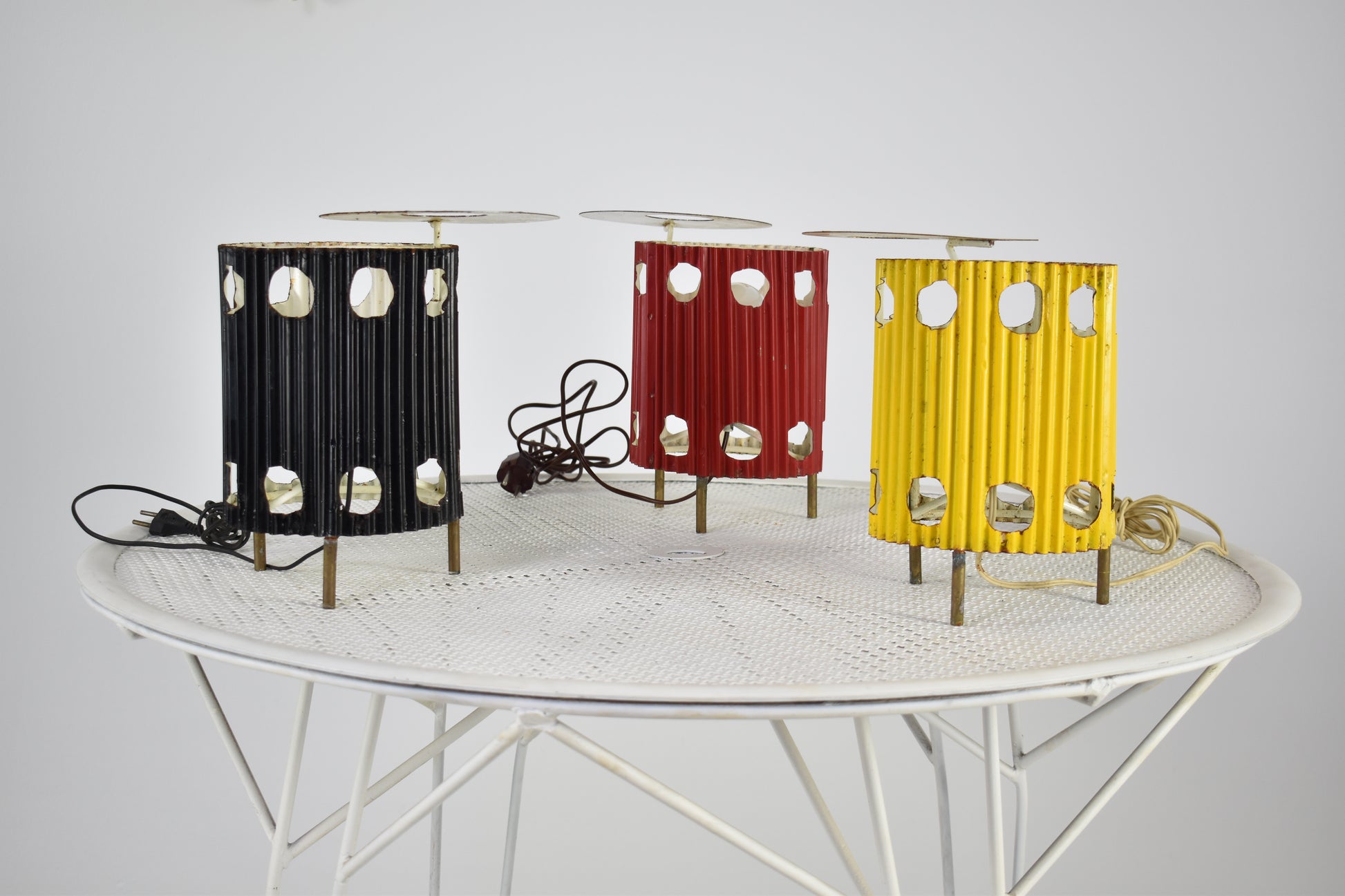 Shop French 'Java' Table Lamps by Mathieu Matégot, 1953s - Spirit Gallery Vintage Furniture