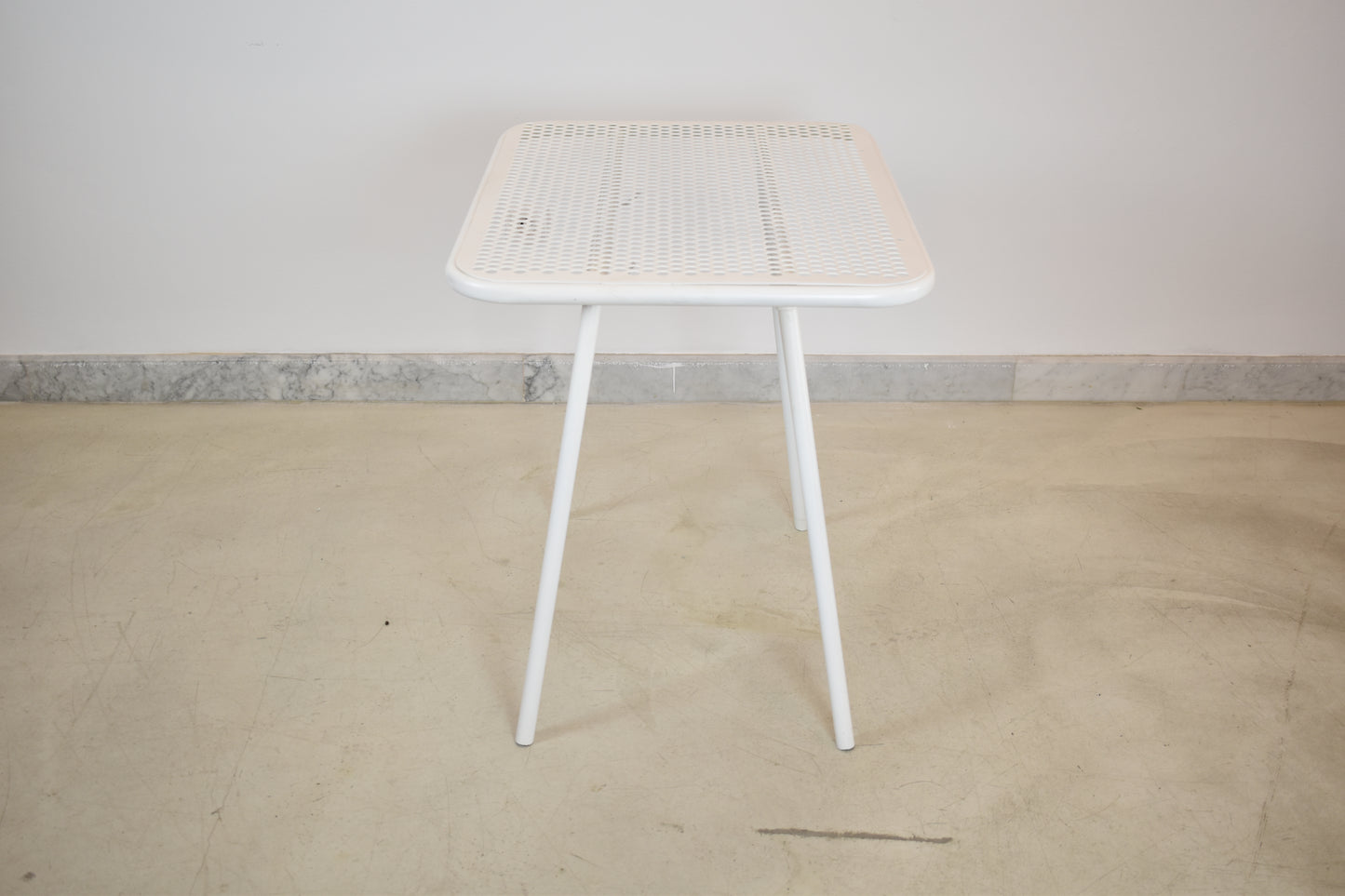 French 'Radar' Metal Garden Table by Rene Malaval, 1940s-1950s