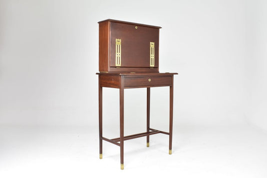 French Sheraton Revival Bonheur du Jour Console Desk 1930s