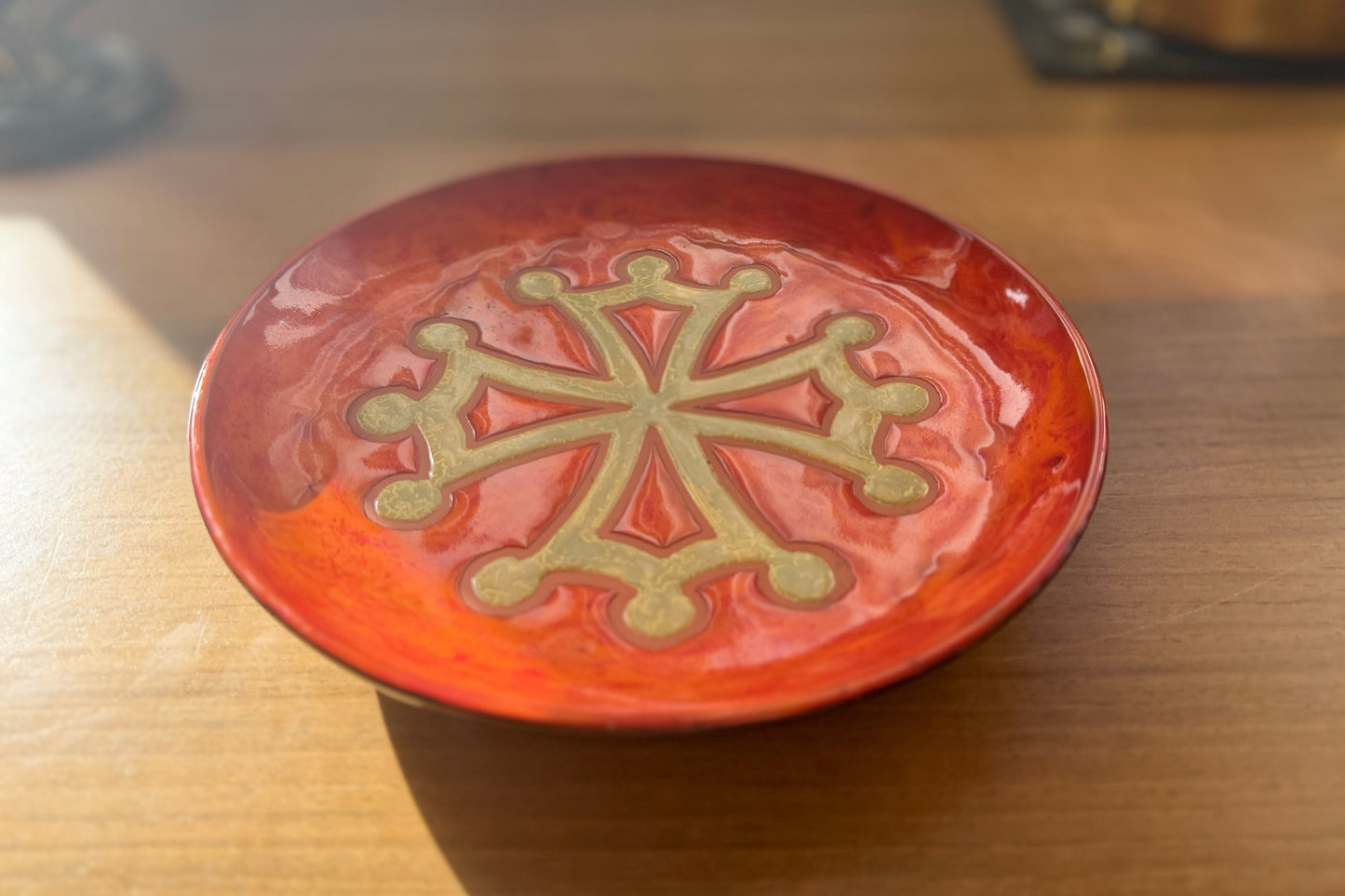 Ceramic Vallauris Wall Plate by Paul Azema, France, 1960–1970