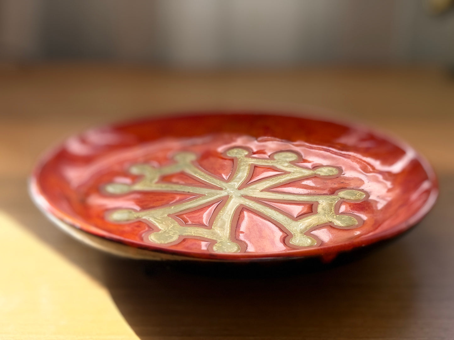 Ceramic Vallauris Wall Plate by Paul Azema, France, 1960–1970