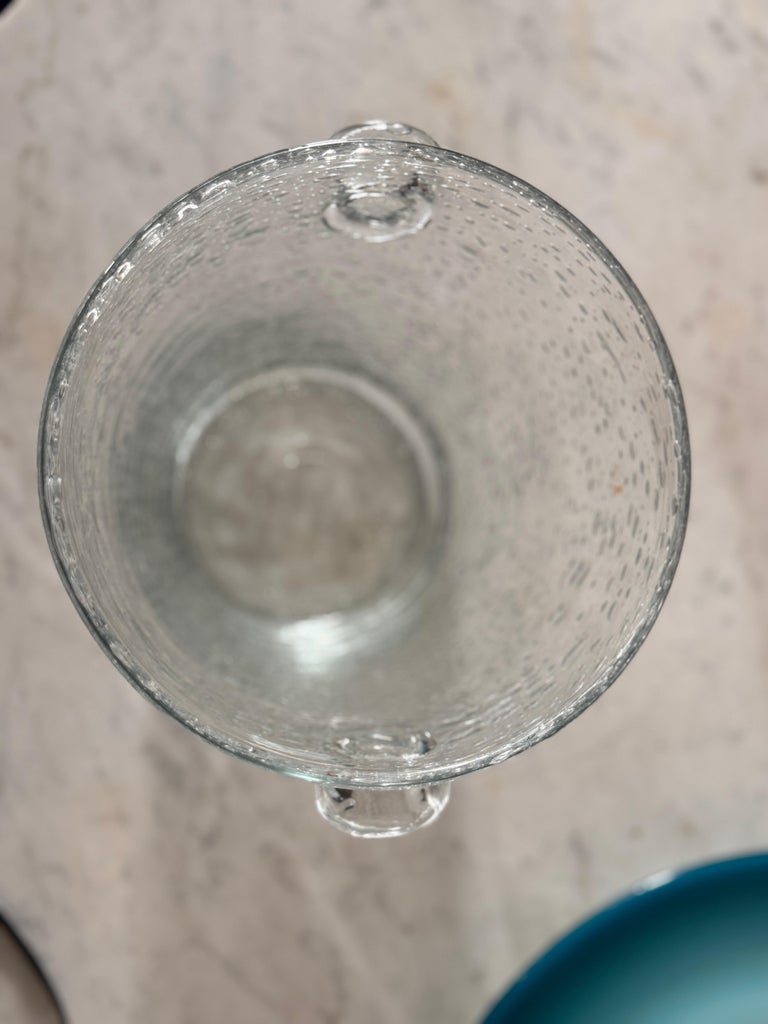 Bubbled Glass Champagne Bucket in the Style of Biot, France, circa 1960