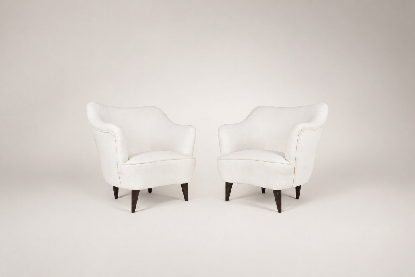 Shop Pair of Italian Lounge Chairs, ISA Bergamo, circa 1955–60 - Spirit Gallery Vintage Furniture