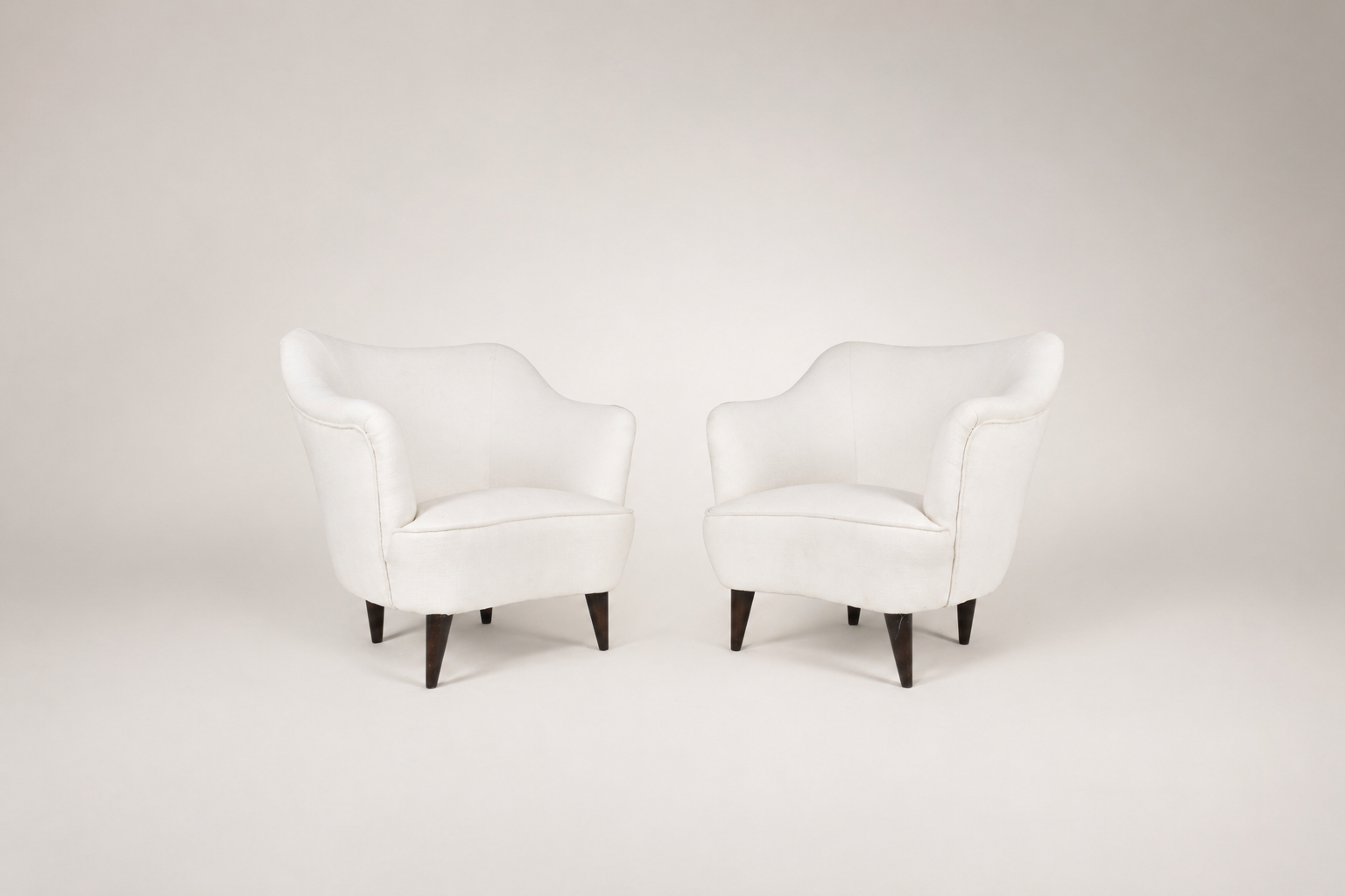 Shop Pair of Italian Lounge Chairs, ISA Bergamo, circa 1955–60 - Spirit Gallery Vintage Furniture