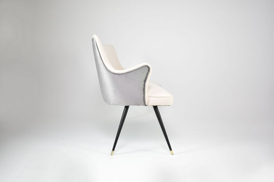 Italian Two-Tone Velvet Sofa by Osvaldo Borsani, circa 1950