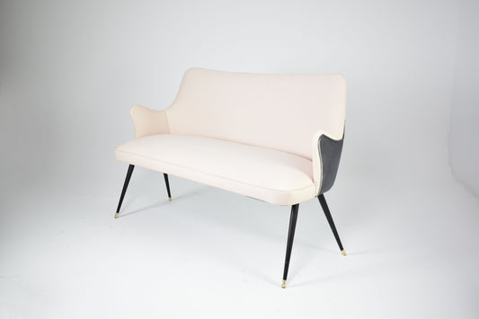 Italian Two-Tone Velvet Sofa by Osvaldo Borsani, circa 1950