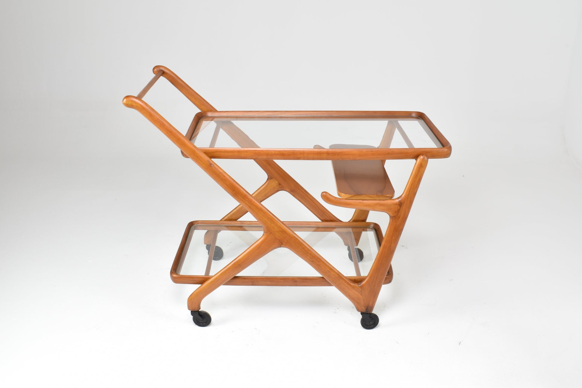 Italian Cesare Lacca for Cassina Bar or Serving Cart Trolley, 1950s
