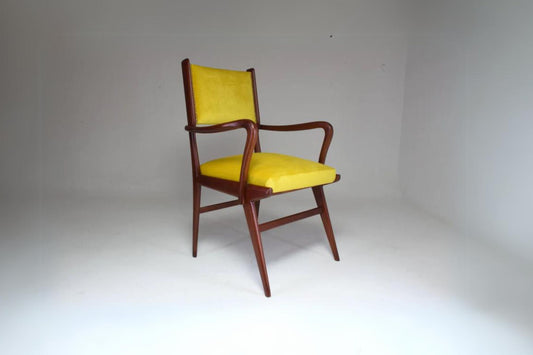 Italian Midcentury Beechwood Armchair, 1950s