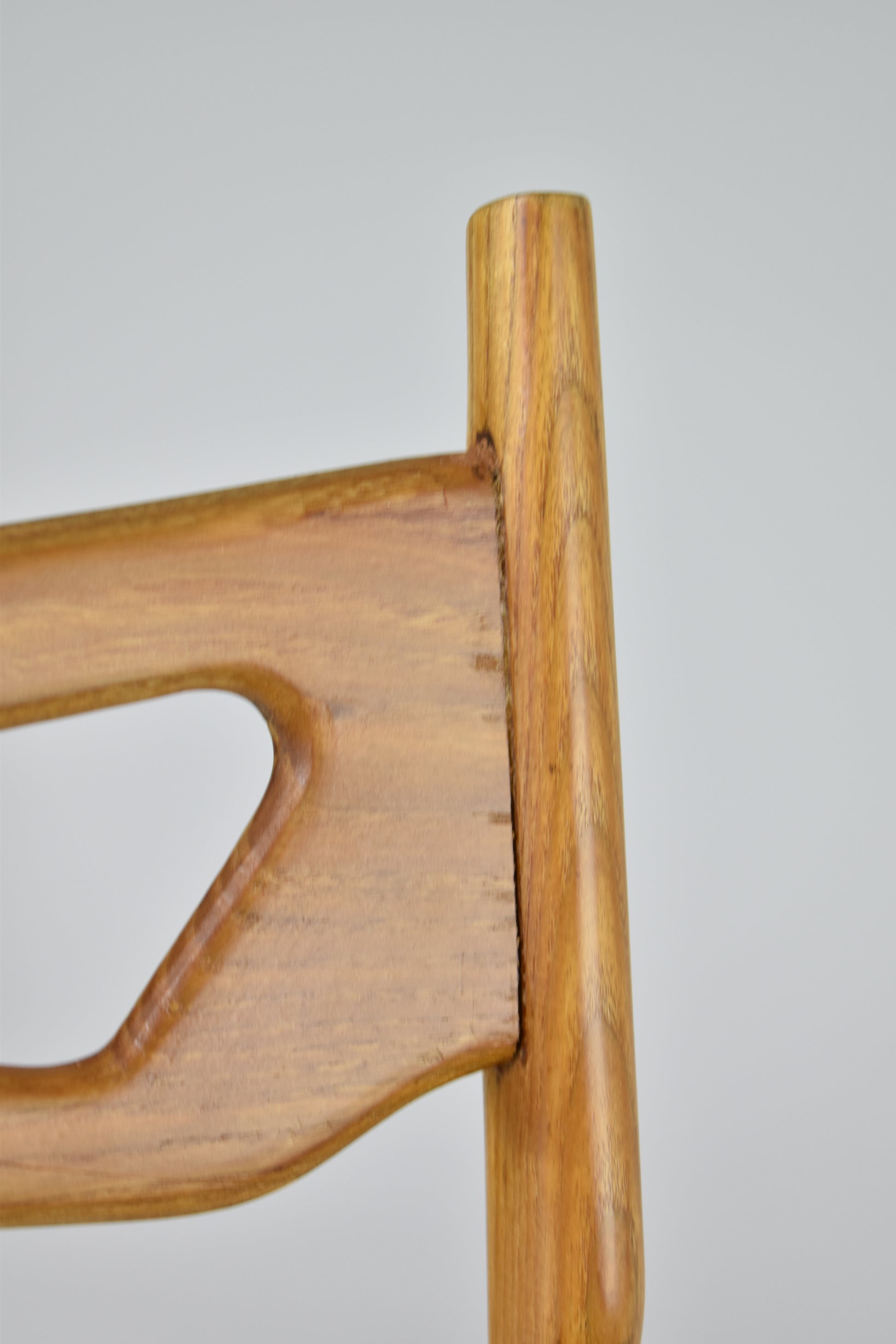 Italian Vintage Wooden Dining Chairs, Set of Four, 1950s