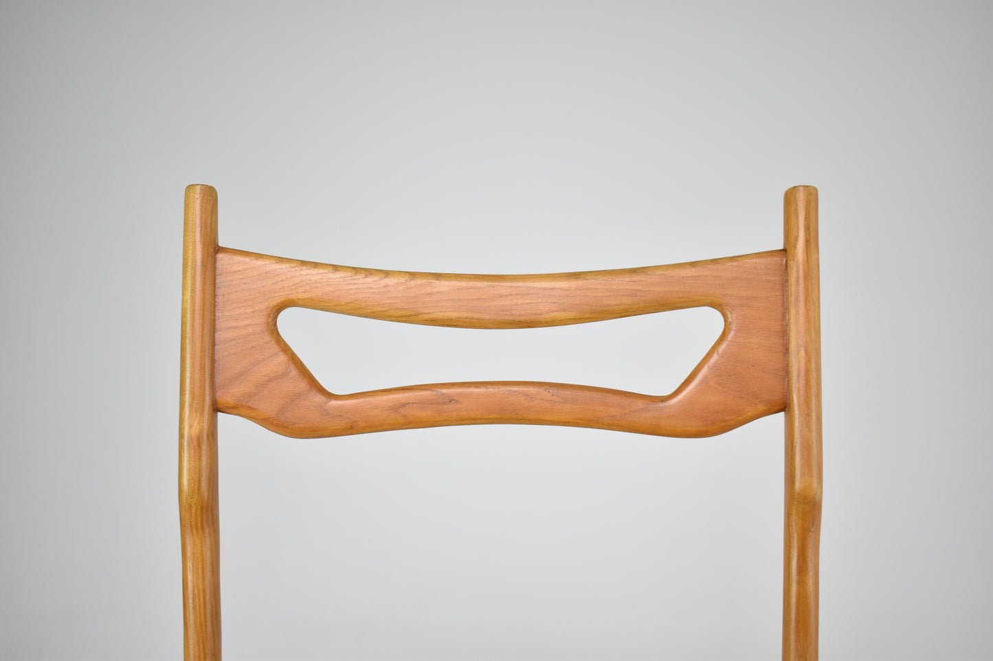 Italian Vintage Wooden Dining Chairs, Set of Four, 1950s