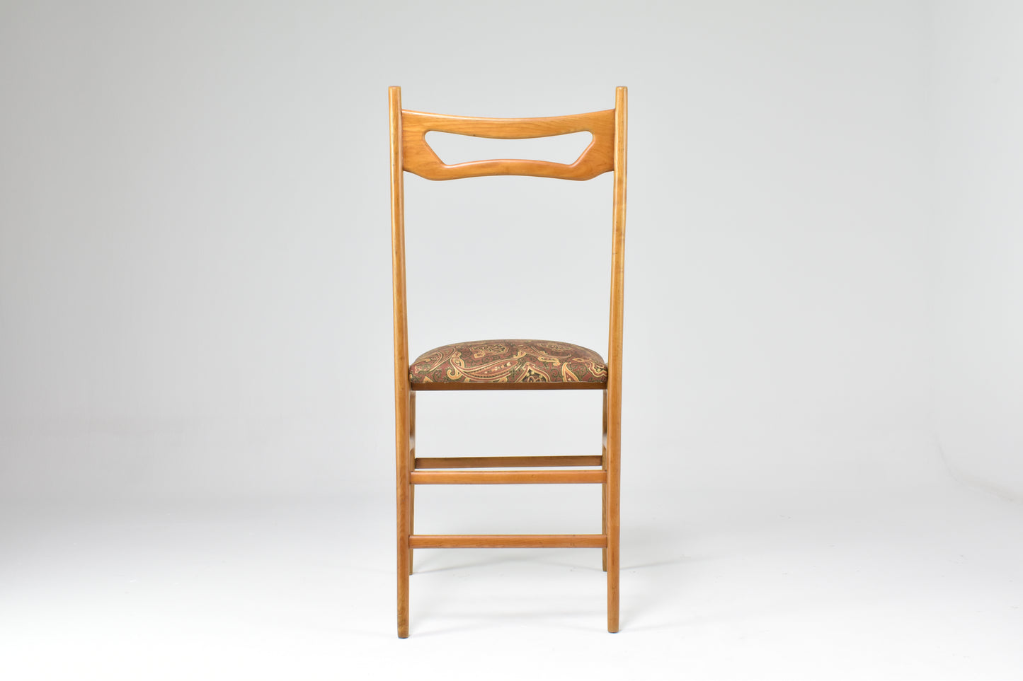 Italian Vintage Wooden Dining Chairs, Set of Four, 1950s