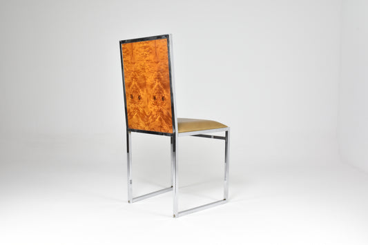 Shop Set of 4 Italian Chrome Chairs by La Metal Arredo Paderno D. Mi, 1970s - Spirit Gallery Vintage Furniture