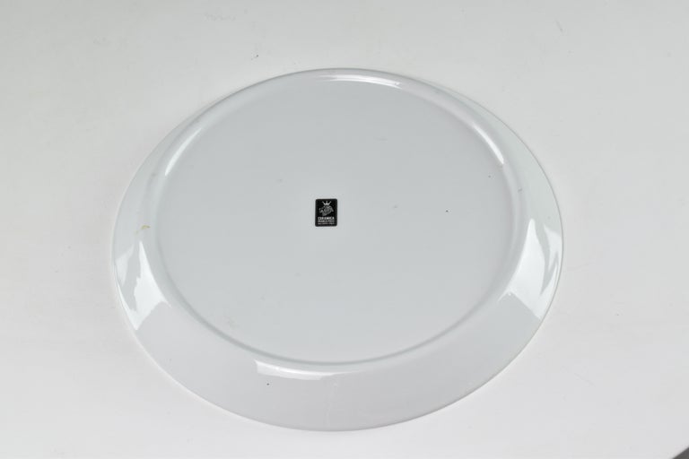 Pair of Italian Ceramic Plates by Franco Pozzi, 1965