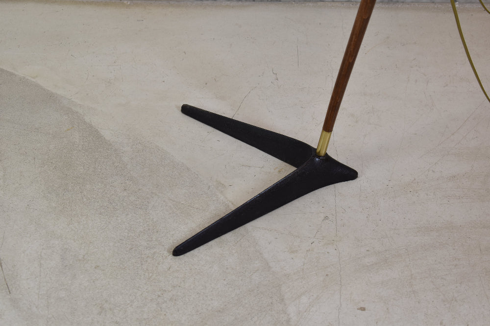 Vintage Svend Aage Holm Sørensen “Fishing Pole” Floor Lamp, Denmark, circa 1955