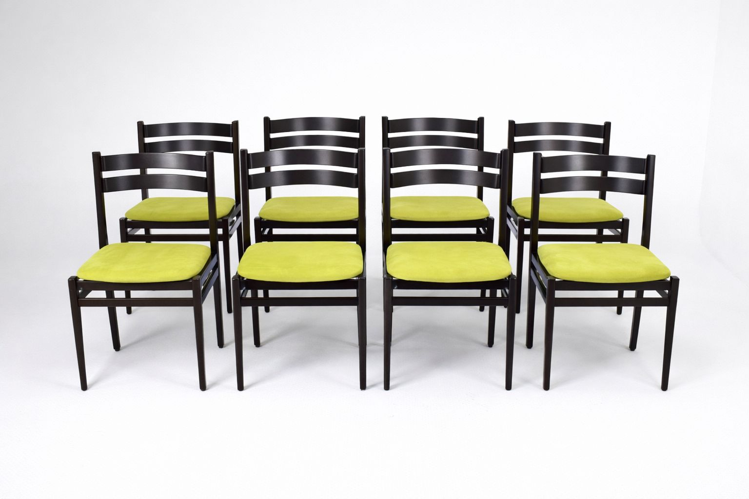 Shop Set of 8 “107” Italian Dining Chairs by Gianfranco Frattini for Cassina, 1960s - Spirit Gallery Vintage Furniture