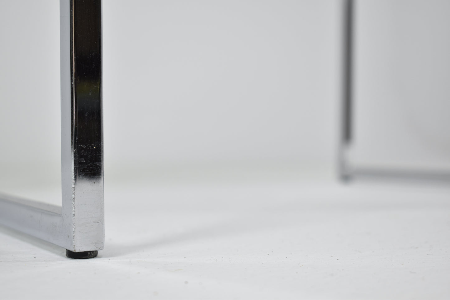 Italian Set of 4 Chrome & Velvet "SQ-AL" Dining Chairs by Willy Rizzo, 1970s